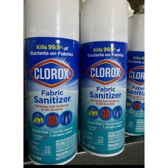 Clorox Other - 3 New Cans Of Clorox Fabric Sanitizer Spray - Lavender Scent 14 oz. Disinfectant